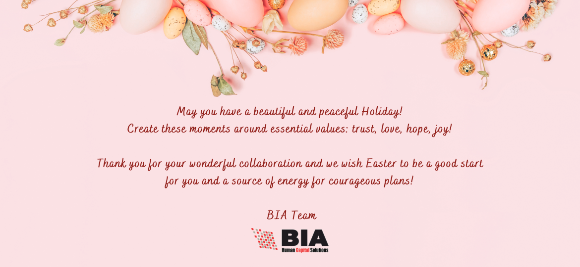 Easter message - BIA Team