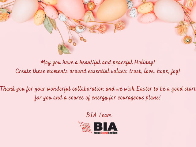 Easter message - BIA Team